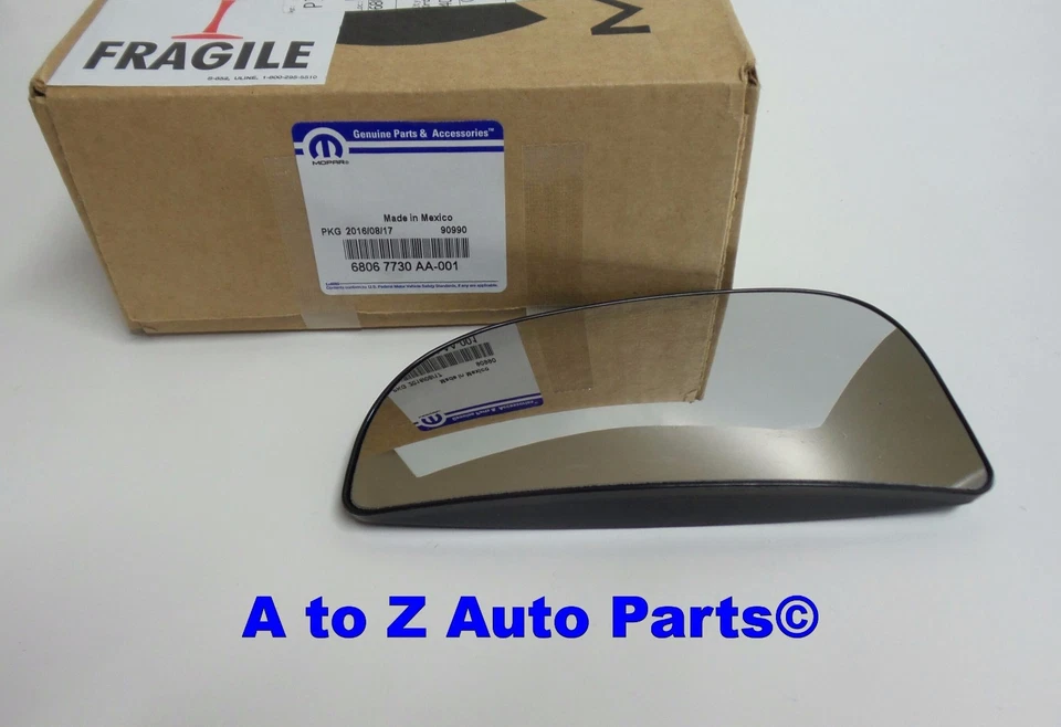 NEW 2010-2018 Dodge Ram 1500, 2500, 3500 PASSENGER SIDE Tow Mirror GLASS, OEM Foto 1 de 1