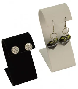Pack of Two Curved Top Drop / Stud Earring Display Stand Holder (57mm Tall) - Picture 1 of 3