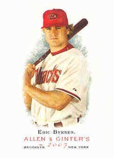 2007 Topps Allen and Ginter Arizona Diamondbacks Baseball Card #338 Eric Byrnes