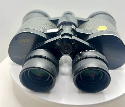 Model 804 Swift Audubon 8.5x44 extra wide Binoculars caps carry strap case NICE! - Image 1 of 4