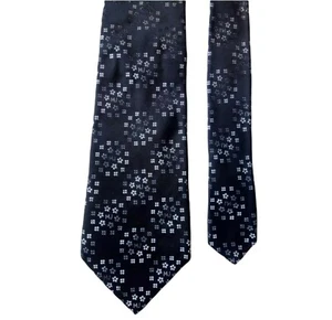 Marc Jacobs Black Floral Pattern Silk Tie - Bild 1 von 4