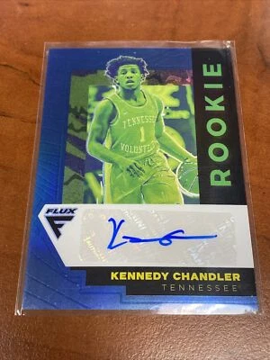 2022/23 Chronicles Draft Picks - FLUX - KENNEDY CHANDLER - BLUE RC AUTO  /49 - Image 1 of 3