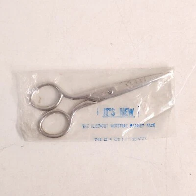 Vintage 1970's KLEENCUT Lefty Forged Steel USA Round Scissor Shear 5" MINT - Image 1 of 4