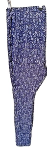 Woman Within Women Blue Floral Leggings Slze Large Tall - Picture 1 of 3