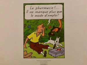 TINTIN EXTRAIT DE LES CIGARES DU PHARAON 5 GRAVURES - Imagen 1 de 5