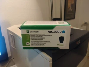 78C20C0 Lexmark 78C20C0 cartuccia toner 1 pz Originale Ciano 734646649995 - Foto 1 di 1