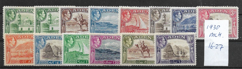 BRITISH ADEN @ 1939 Pictorial Set SG 16-27 MLH  Nice Priced @GB1244 - Image 1 of 1