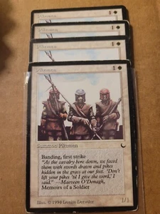 4x Magic The Gathering Magic The Gathering Pikemen (15) The Dark White LP Juego x 4 - Imagen 1 de 1