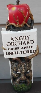 ANGRY ORCHARD HARD CIDER CRISP APPLE UNFILTERED BEER TAP HANDLE NEW 8" WALDEN NY - Picture 1 of 5