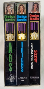 Denise Austin VHS video collection Abs Thighs Sizzler workout totally toned trio - Imagen 1 de 5