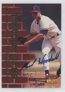 1995 Signature Rookies Signatures /1050 Brad Woodall #OP5 Rookie Auto RC