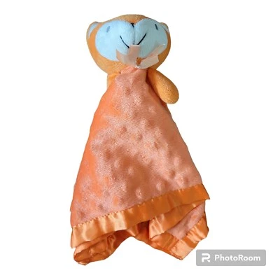 Manta de seguridad Orange Fox Lovey satinada puntos Minky (leer descripción) Foto 1 de 4