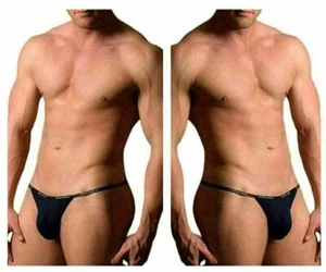 Tanga en T modal acanalada Doreanse 1330-NVY NUEVA ropa interior para hombre - Imagen 1 de 7