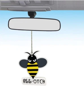 Fashion Bumblebee Car Pendant Decor Ornament Hanging Gift Rear View Mirror Acces - Picture 1 of 12