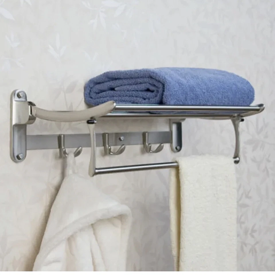🔥Signature Hardware FOLDING TOWEL RACK WITH BAR - CHROME - Image 1 of 1