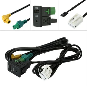 USB AUX Installation Connector Cable Set Car for RCD 300 310 RNS 315 NAV231 268M - Picture 1 of 6