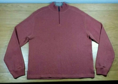 JOSEPH JOS. A. Suéter Sudadera BANK 100 % Algodón 1/4 Cremallera Para Hombre Mediana Foto 1 de 2