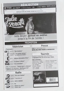 JULIE ZENATTI ■ Bon SONY #77392 ■ BOITE DE PANDORE ┴ Promo French Plan Strategy - Imagen 1 de 1