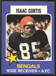 1975 Wonder Bread #9 Isaac Curtis Cincinnati Bengals NR-MINT NO RESERVE! - Picture 1 of 2