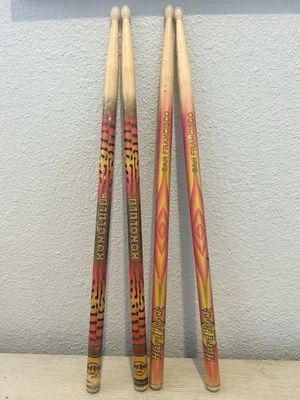 2x Sets Hard Rock Cafe drumsticks Hawaii Honolulu San Fransisco California EUC - Image 1 of 4