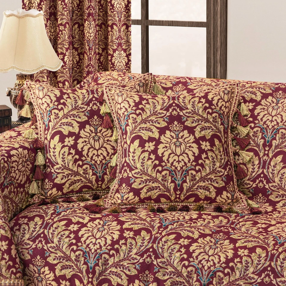 1 Piece Luxury Throw Pillow Covers 20x20 Inch, Damask Floral Decorative Pillo... - Image 1 of 4