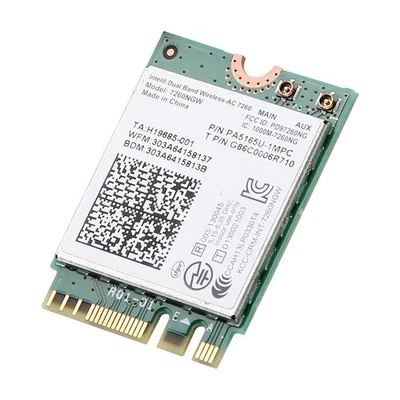 Intel Dual Band Wireless-ac 7260 7260ngw Ngff Pcie Bluetooth Bt Wireless WiFi - Bild 1 von 2