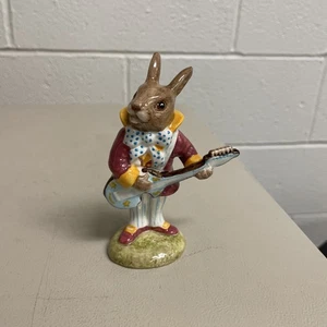 Royal Doulton Bunnykins Mr. Bunnybeat Gitarre DB16 Schlagfigur 4,5" Rabbit - Bild 1 von 3