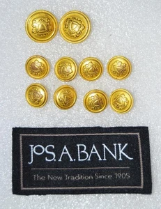 Replacement Jos A Bank gold button set 2 main 8 sleeve sport coat - Picture 1 of 4