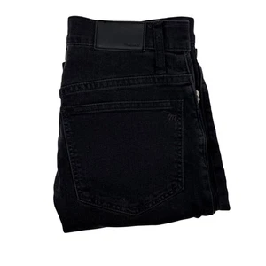 Madewell Black Slim Wide Leg Crop Jeans Womens Size 27 High Rise Denim - Picture 1 of 7