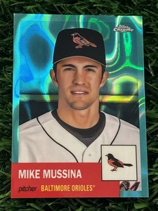 2022 Topps Chrome Platinum Anniversary Aqua Lava Refractor /299 Mike Mussina HOF - Picture 1 of 2
