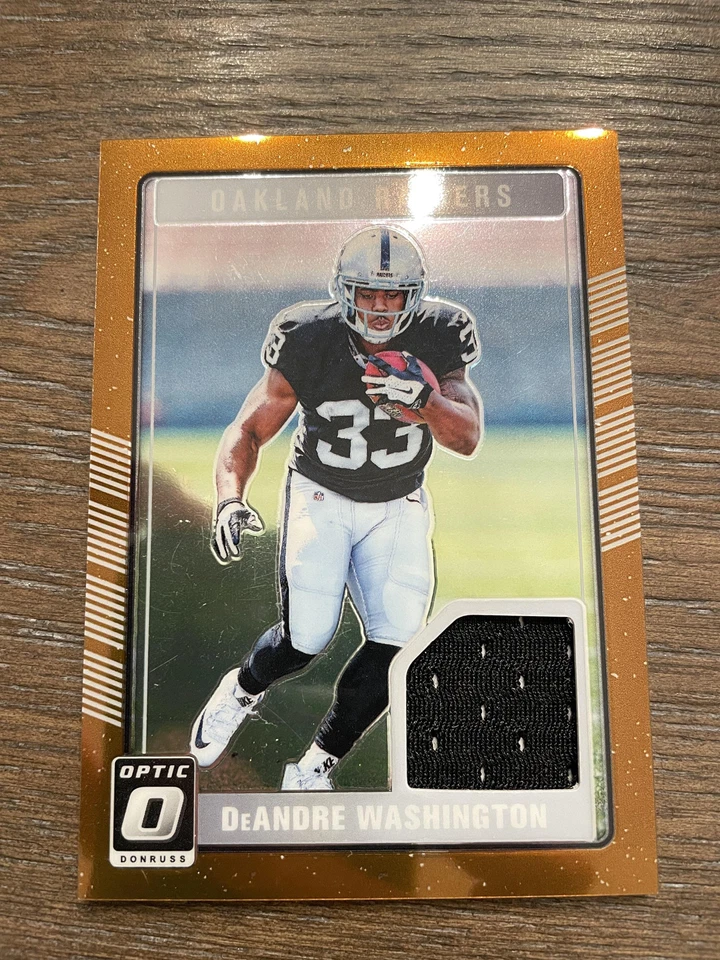 2016 Donruss Optic #DRT-DW DeAndre Washington Rookie Threads Bronze - Image 1 of 2