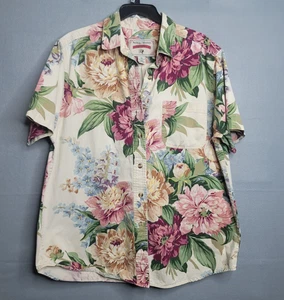 Red Ridge Mountain Outfitters Shabby Chic geblümtes geknöpftes Shirt Damen Größe XL - Bild 1 von 5