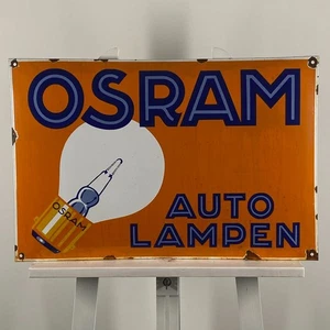 Osram Emailschild - 60 x 40 cm (23,6 x 15,7") - großes schönes Oldtimer... - Picture 1 of 20