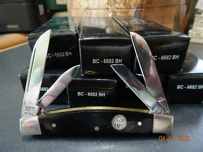 BUCK CREEK OF GERMANY 3 5/8" CLOSED BUFFALO HORN 4 BLADE CONGRESS 1095 S.S BLADE - Image 1 of 4