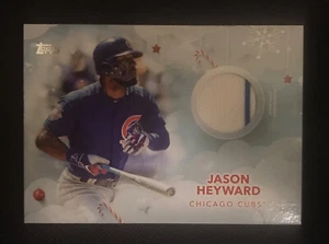 MAGLIA CARD USATA GIOCO AUTENTICO CERTIFICATO JASON HEYWARD CHICAGO CUBS - Foto 1 di 2