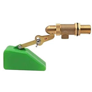 1/2 Inch Brass Valve with Plastic Float Water Float Valve with Adjustable Arm... - Picture 1 of 8