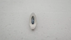 Pierre Lang Design Anhänger silber Rhodium blau Stein Mode Schmuck Vintage RAR - Bild 1 von 6