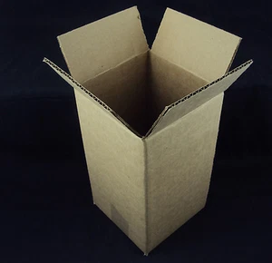 Corrugated Boxes For Shipping / Mailing ~ 5 3/8 x 5 3/8"x 9 5/8" ~ Bundle of 25 - Picture 1 of 2