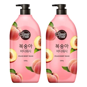 2 Pack Shower Mate Peach Body Wash 42.3 fl oz - US Seller, Free Shipping - Picture 1 of 6