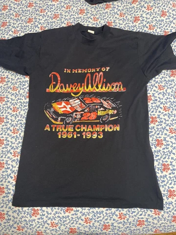 Vintage Davey Allison Memorial Shirt 1993 NASCAR Racing Winston Cup AOP XL Cover