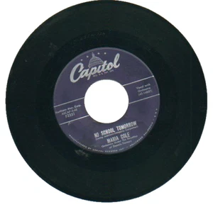MARIA COLE  45 RPM Record  "JUST THE BOY" / "NO SCHOOL TOMORROW"  '56 Capitol VG - Bild 1 von 2