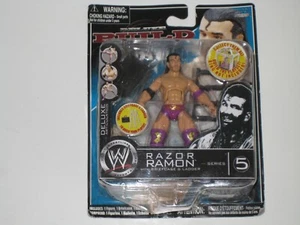 2008 JAKKS WWE DELUXE BUILD N' BRAWL SERIES 5 - RAZOR RAMON 3.75" ACTIONFIGUR - Bild 1 von 2