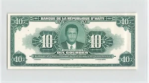 HAITI 10 Gourdes 1979, P-204p FRONT PROOF, Original About UNC, Thin Margin. T5 - Picture 1 of 2