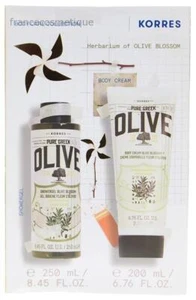 Korres Olive Gel Douche Fleur d\'Olivier 250 ml + Lait Corps 200 ml - Picture 1 of 1