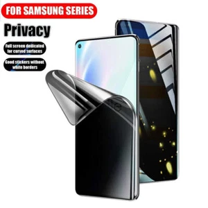 Screen Protector Privacy Anti Spy Hydrogel For Samsung S10 S20 S21 S22 Soft Film - Photo 1 sur 12