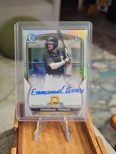 2023 Bowman Chrome Enmanuel Terrero 1st Refractor Auto #247/499 Pirates #CPA-ETO