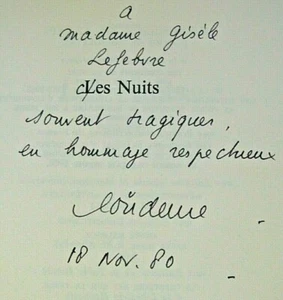 P. DE BOISDEFFRE Les NUITS 1980 ENVOI Signé MORT ENNUI AMOUR POUVOIR ANTIQUITE - Imagen 1 de 4