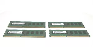 Lot of 4 MICRON MT16JTF51264AZ-1G4M1 PC3-10600U DDR3 1333MHz 16GB (4x4GB) Memory - Picture 1 of 3