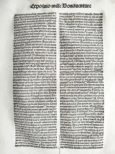 Original Inkunabel Blatt Bonaventura Straßburg Husner 1495 (#) - Picture 1 of 3