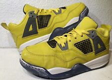 Size 5 - Nike Air Jordan 4 Retro LS Lightning 2006 Yellow Black Basketball Shoes